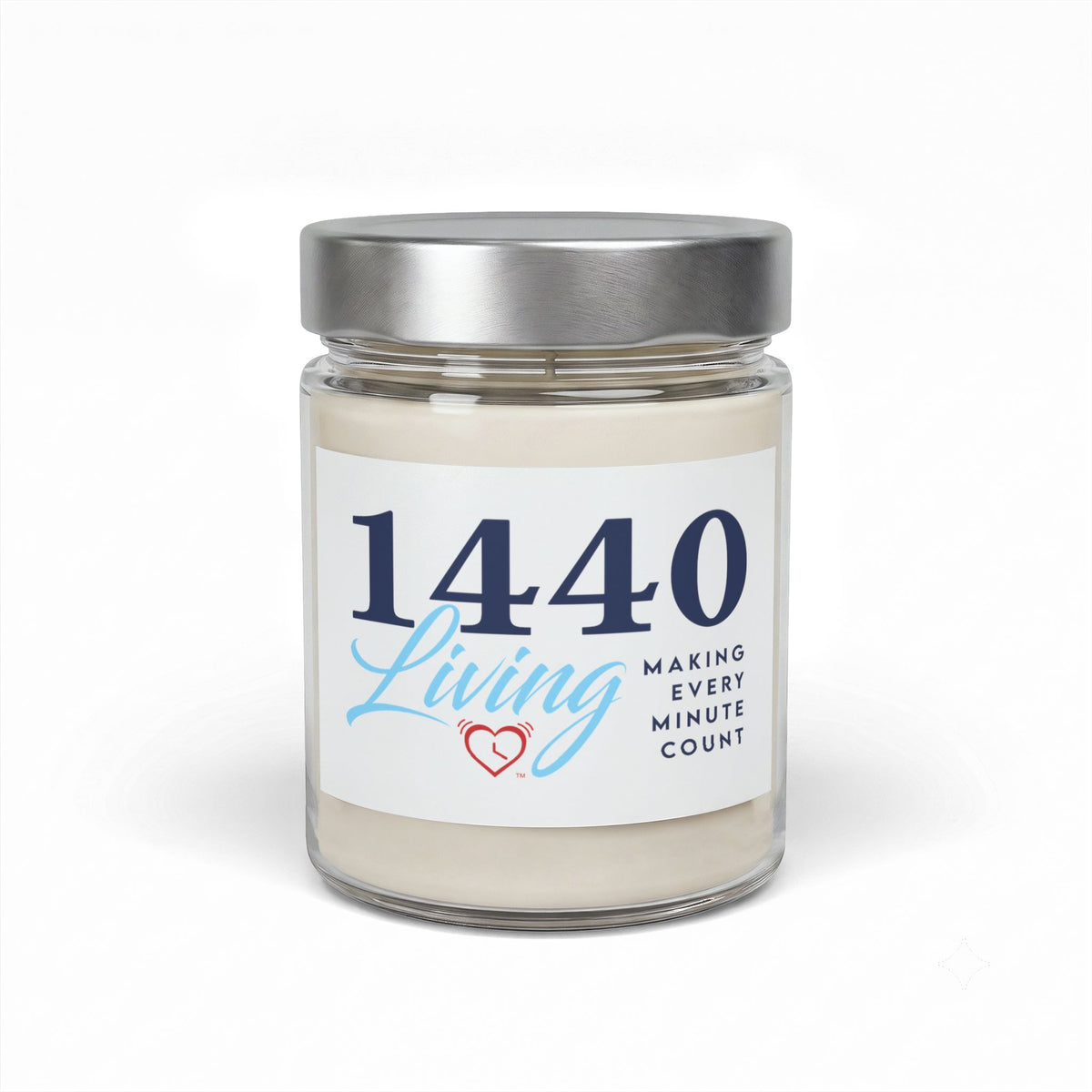 1440 Living Soy Candle in Jar | Inspirational Time-Themed Candle